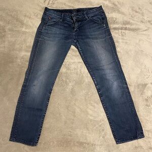 Hudson Jeans Women's Dark Blue Cropped Denim